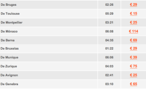 trem chegando em Paris