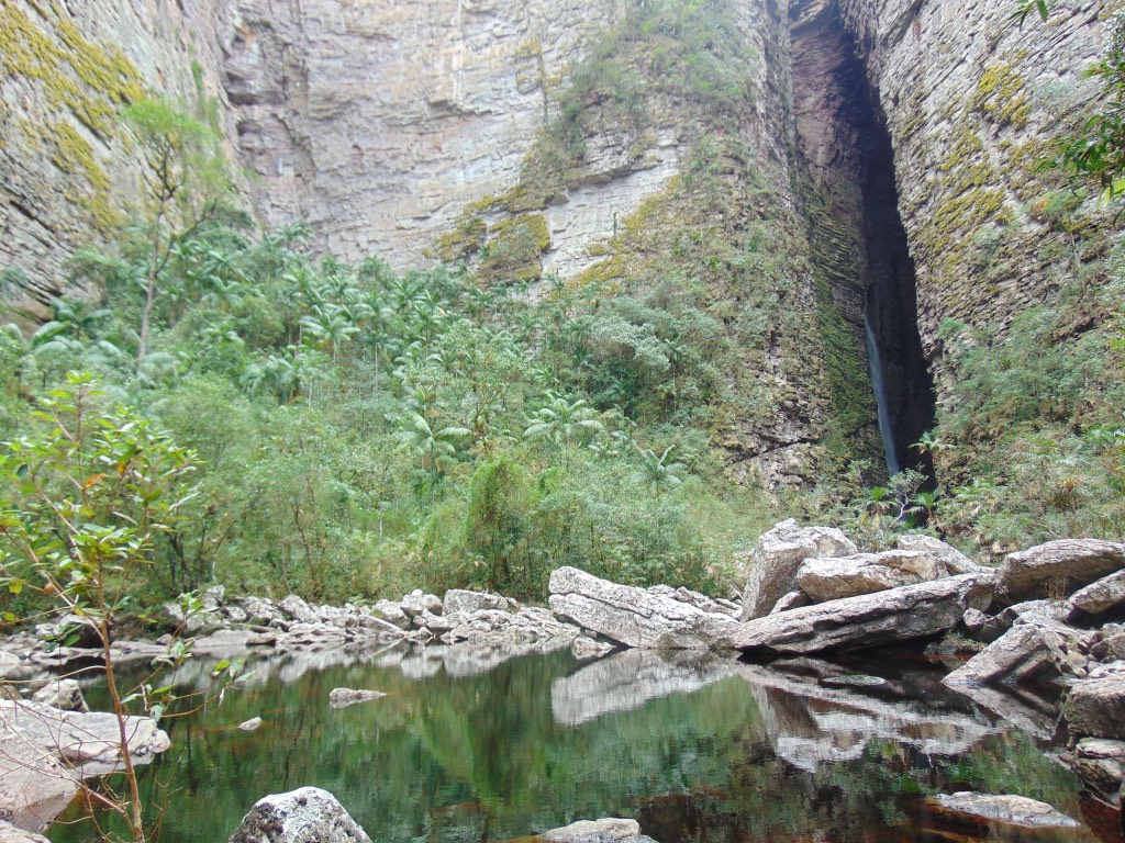 primeira vista da cachoeira