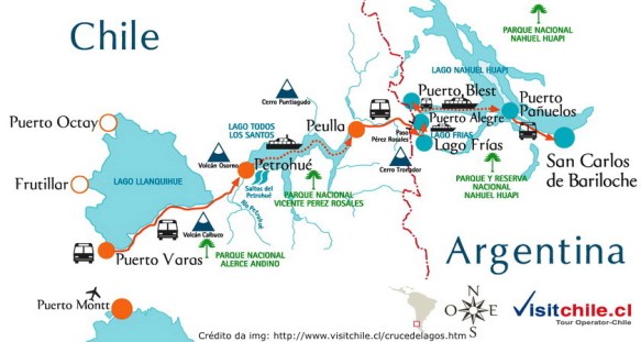 mapa cruce andino