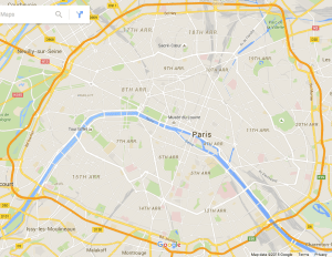 mapa Paris